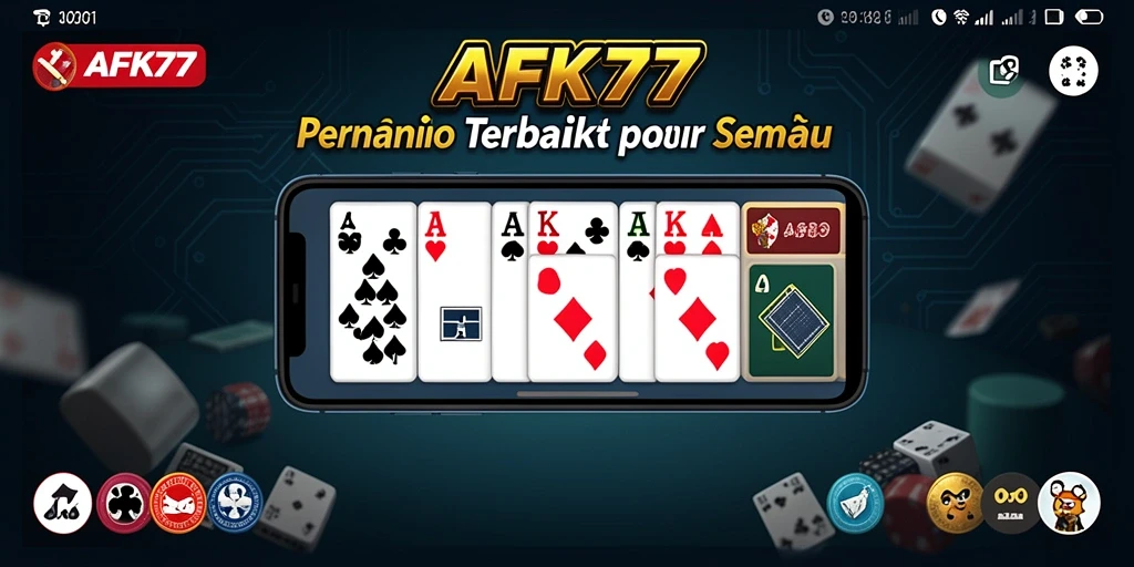 Screenshot game AFK77 menampilkan serunya permainan Domino.