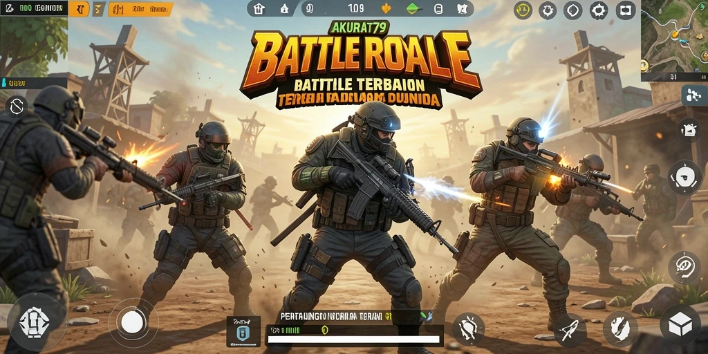 Gameplay Battle Royale seru dan intens dalam AKURAT79.