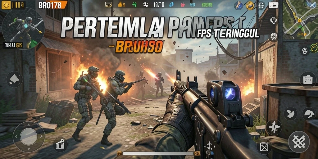 Tampilan mendebarkan dari gameplay BRO178 saat pertempuran sengit.