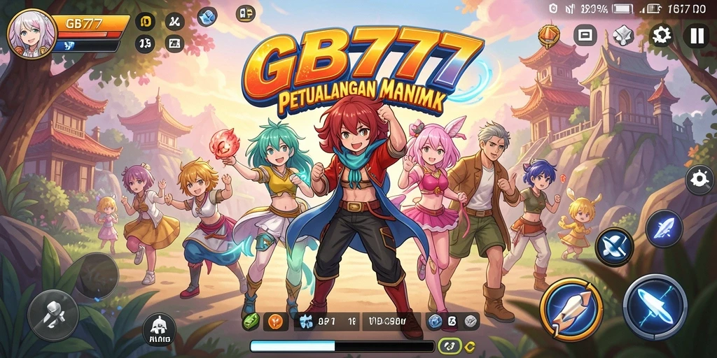 Menampilkan gameplay seru dan karakter Anime dari GB777.
