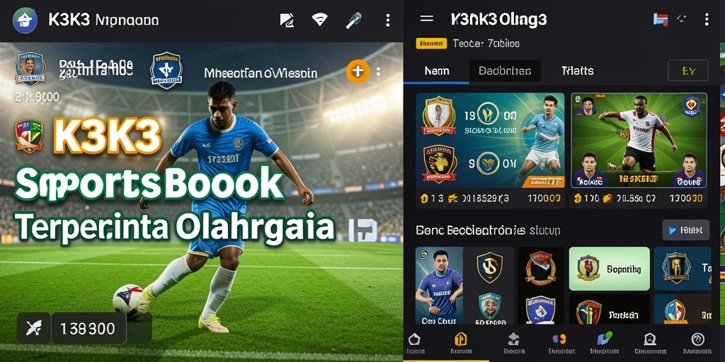 Tampilan menarik dari antarmuka permainan Sportsbook K3K3.