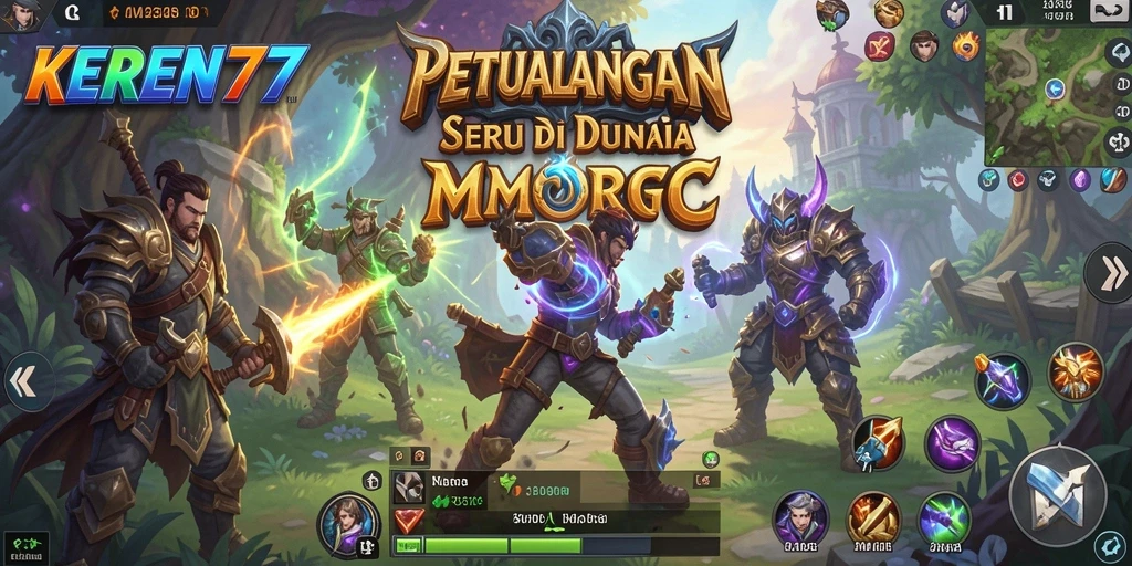 Tangkapan layar gameplay KEREN77 menampilkan aksi seru dan lingkungan yang indah.