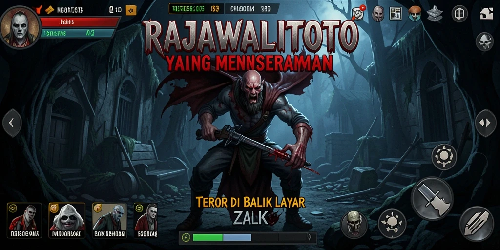 Tangkapan layar menampilkan suasana mencekam dalam RAJAWALITOTO.