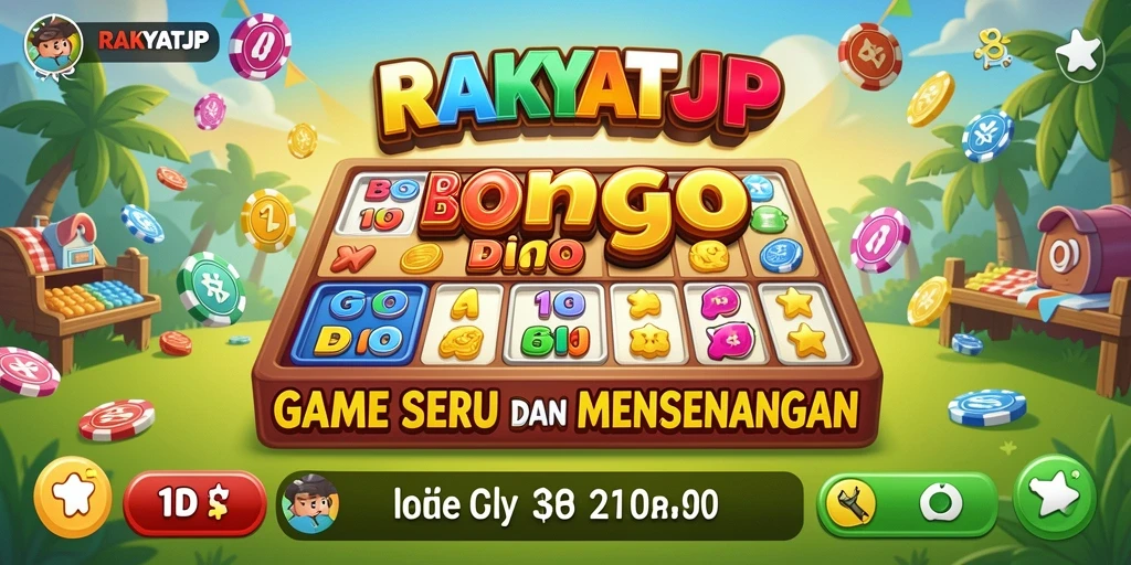 Screenshot gameplay RAKYATJP yang menunjukkan keseruan bermain Bingo.
